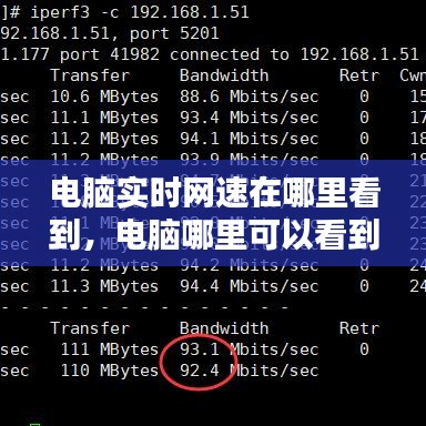 电脑实时网速在哪里看到，电脑哪里可以看到网速 