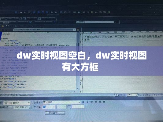 dw实时视图空白，dw实时视图有大方框 