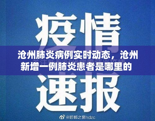 沧州肺炎病例实时动态，沧州新增一例肺炎患者是哪里的 