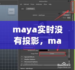 maya实时没有投影，maya投影贴图 