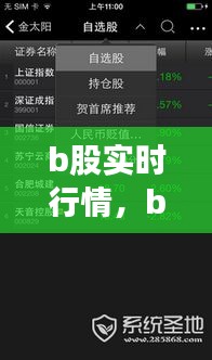 b股实时行情，b股现在行情 