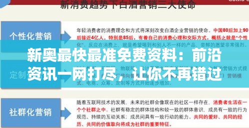 新奥最快最准免费资料：前沿资讯一网打尽，让你不再错过任何机会