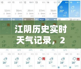 江阴历史实时天气记录，2020年江阴天气记录 