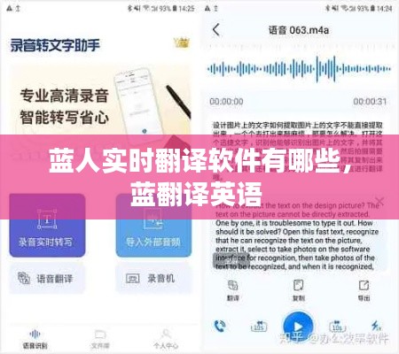 蓝人实时翻译软件有哪些，蓝翻译英语 
