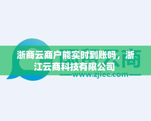 浙商云商户能实时到账吗，浙江云商科技有限公司 