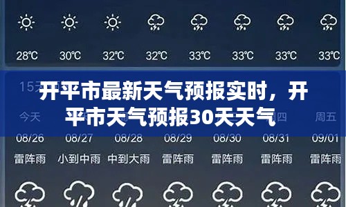 开平市最新天气预报实时，开平市天气预报30天天气 