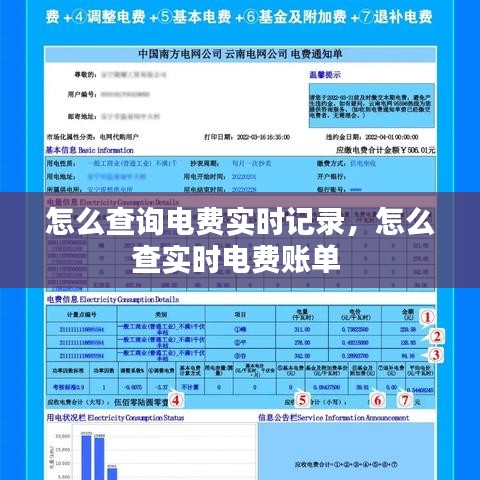 怎么查询电费实时记录，怎么查实时电费账单 