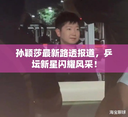孙颖莎最新路透报道，乒坛新星闪耀风采！