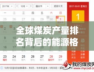 全球煤炭产量排名背后的能源格局巨变！