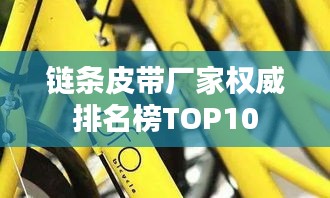 链条皮带厂家权威排名榜TOP10