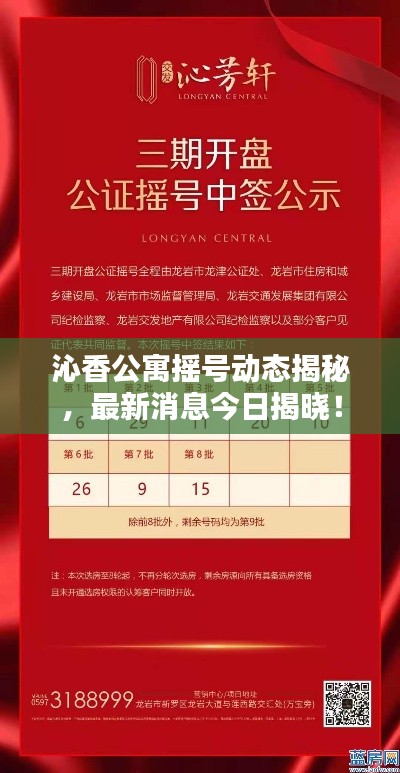 沁香公寓摇号动态揭秘，最新消息今日揭晓！