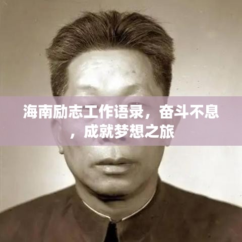 海南励志工作语录，奋斗不息，成就梦想之旅