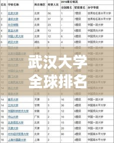 武汉大学全球排名揭秘，数学系实力深度剖析