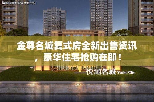 金尊名城复式房全新出售资讯，豪华住宅抢购在即！